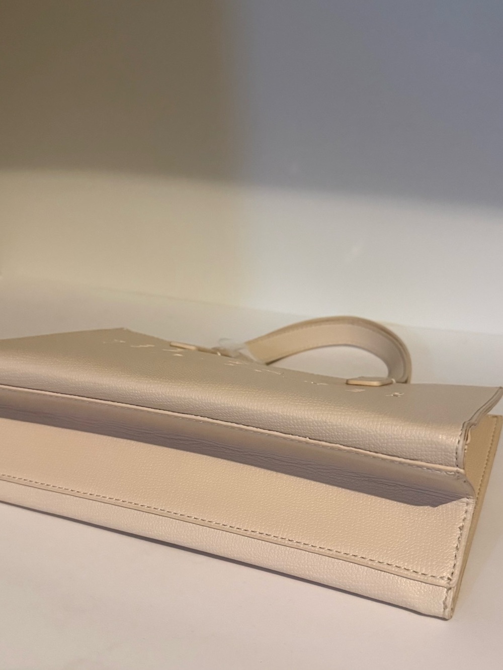 Ted Baker Neutral Beige Mini Top-Handle Bag - Picture 6 of 10